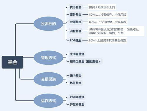 基金分類標(biāo)準(zhǔn) 投資標(biāo)的 管理方式 交易渠道運(yùn)作方式
