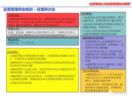 投資集團公司運營管理體系解析